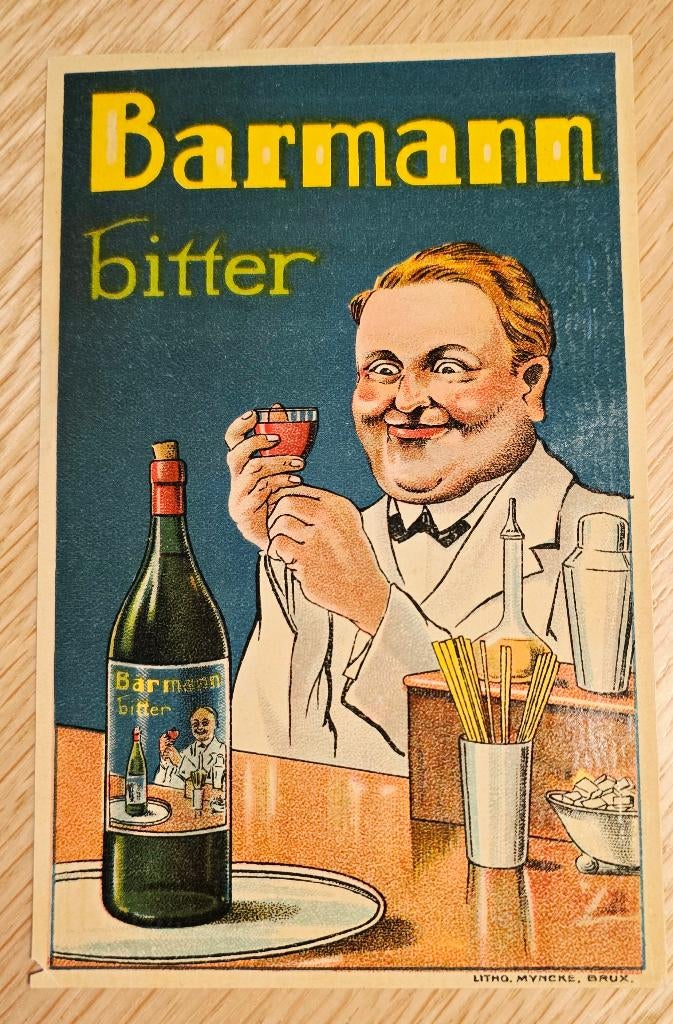 Barmann Bitter antiek etiket - Label 113, Verzamelen, Ophalen of Verzenden, Overige typen