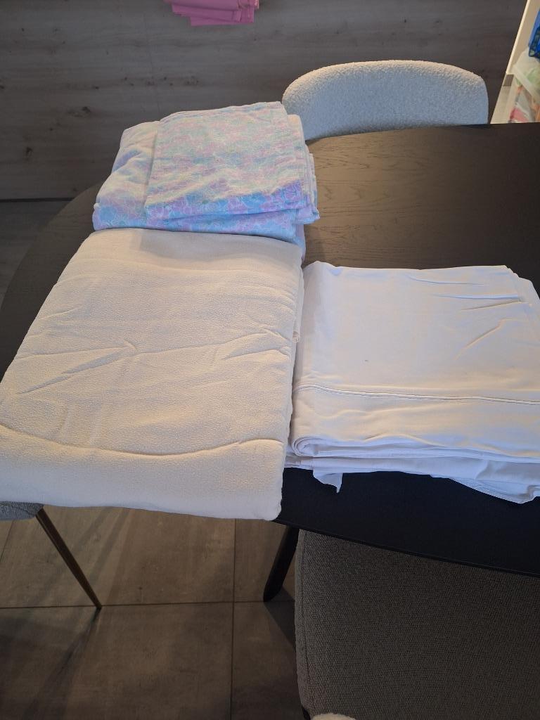 Lot de draps pour lit 2 personnes, Autres couleurs, Enlèvement, Utilisé, Autres types