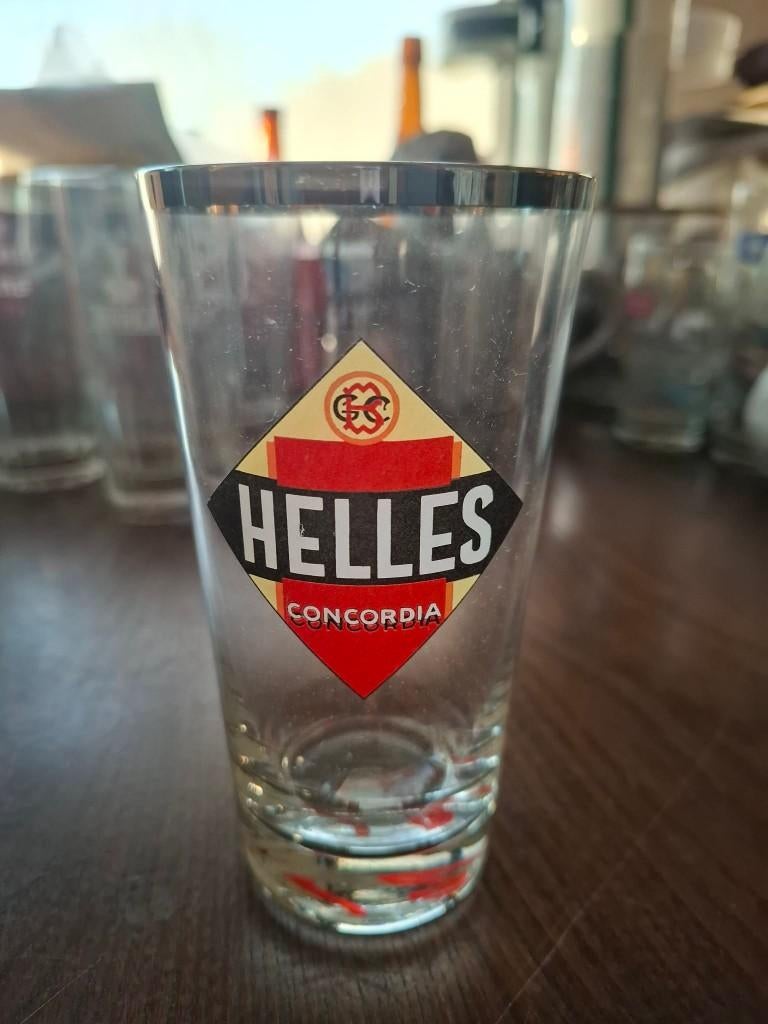 Verre Helles Concordia Grammont decalco, Collections, Envoi, Comme neuf, Verre ou Verres, Autres marques