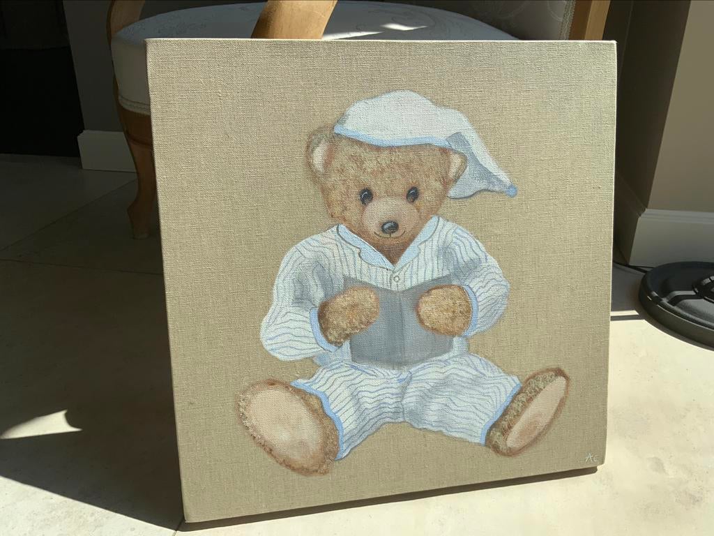 Schilderij op doek peinture sur toile beertje nounours, Enlèvement, Neuf