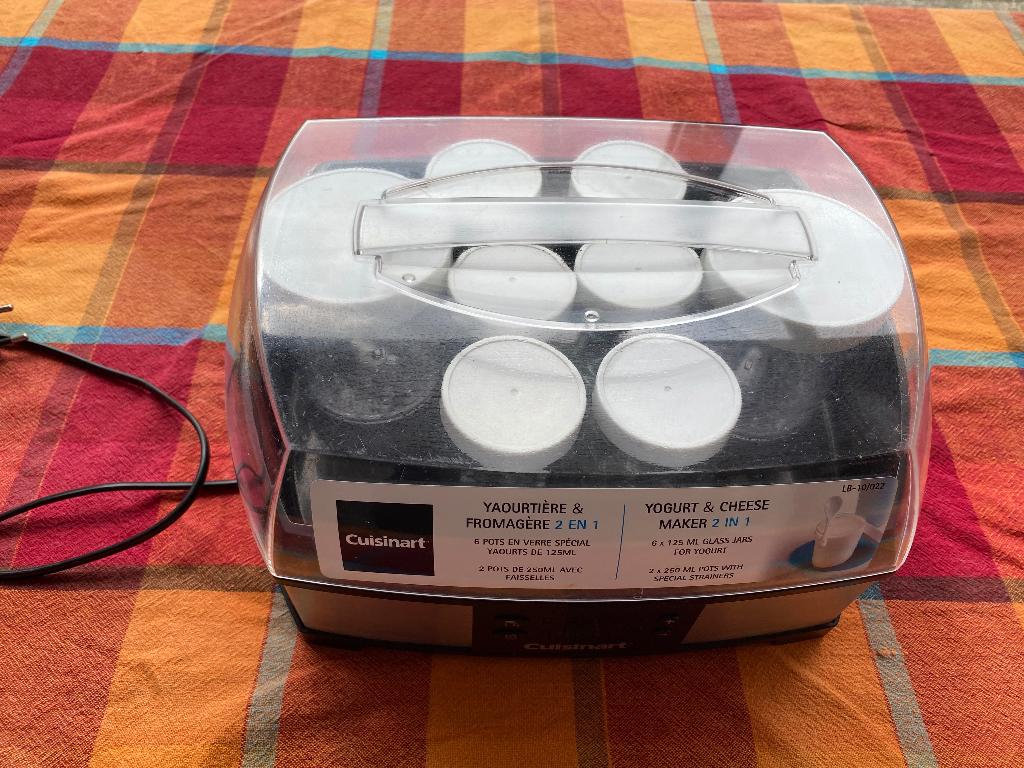Cuisinart yoghurt en kaasmachine, 1 tot 2 liter, Ophalen of Verzenden, Gebruikt, 2 snelheden
