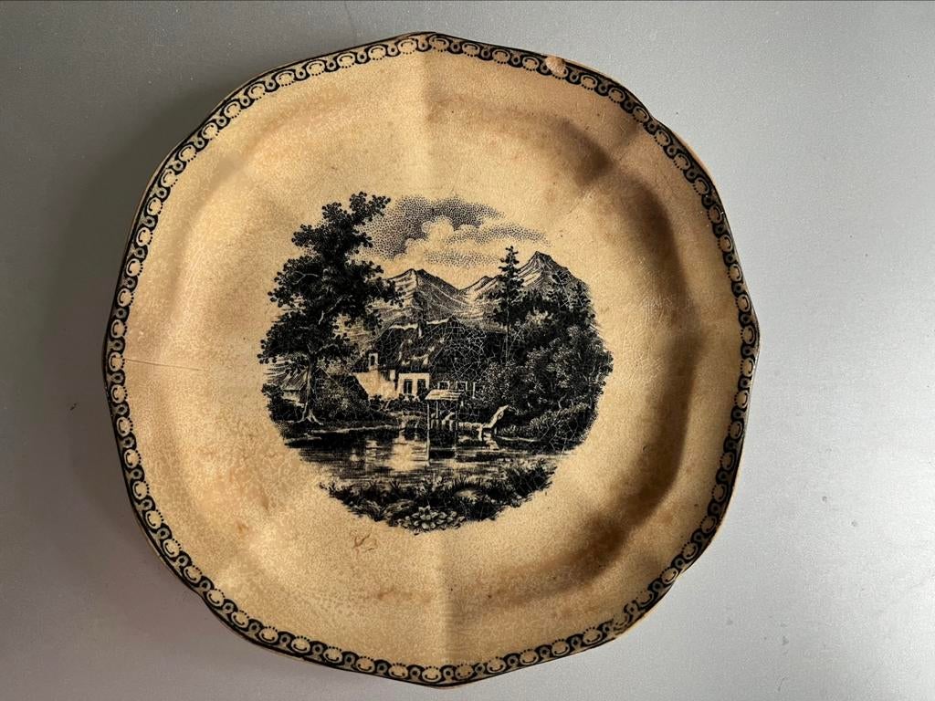 Panneau de paysage antique Société Céramique Maastricht, Antiquités & Art, Envoi