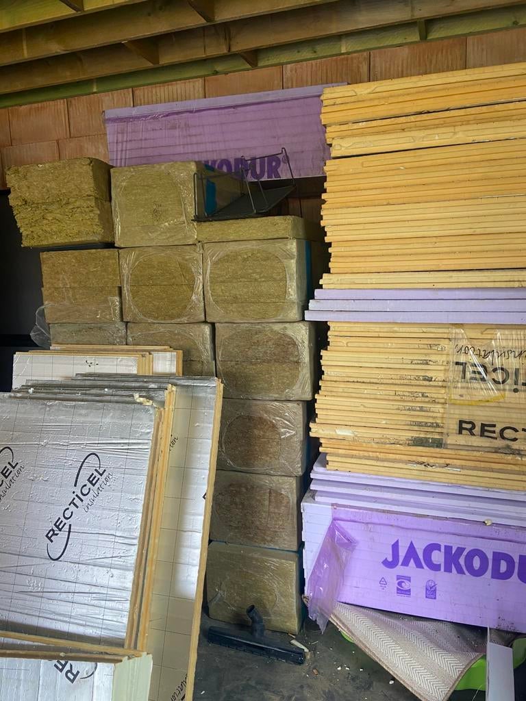 Steenwol isolatie, Ophalen, Zo goed als nieuw, Steenwol