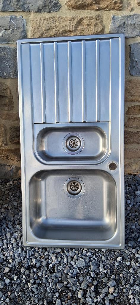 Évier inox, Maison & Meubles, Enlèvement, Comme neuf