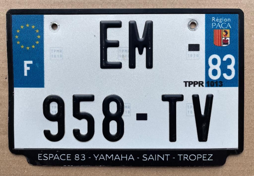 Nummerplaat, plaque d'immatriculation, Saint Tropez, Collections, Enlèvement ou Envoi, Comme neuf