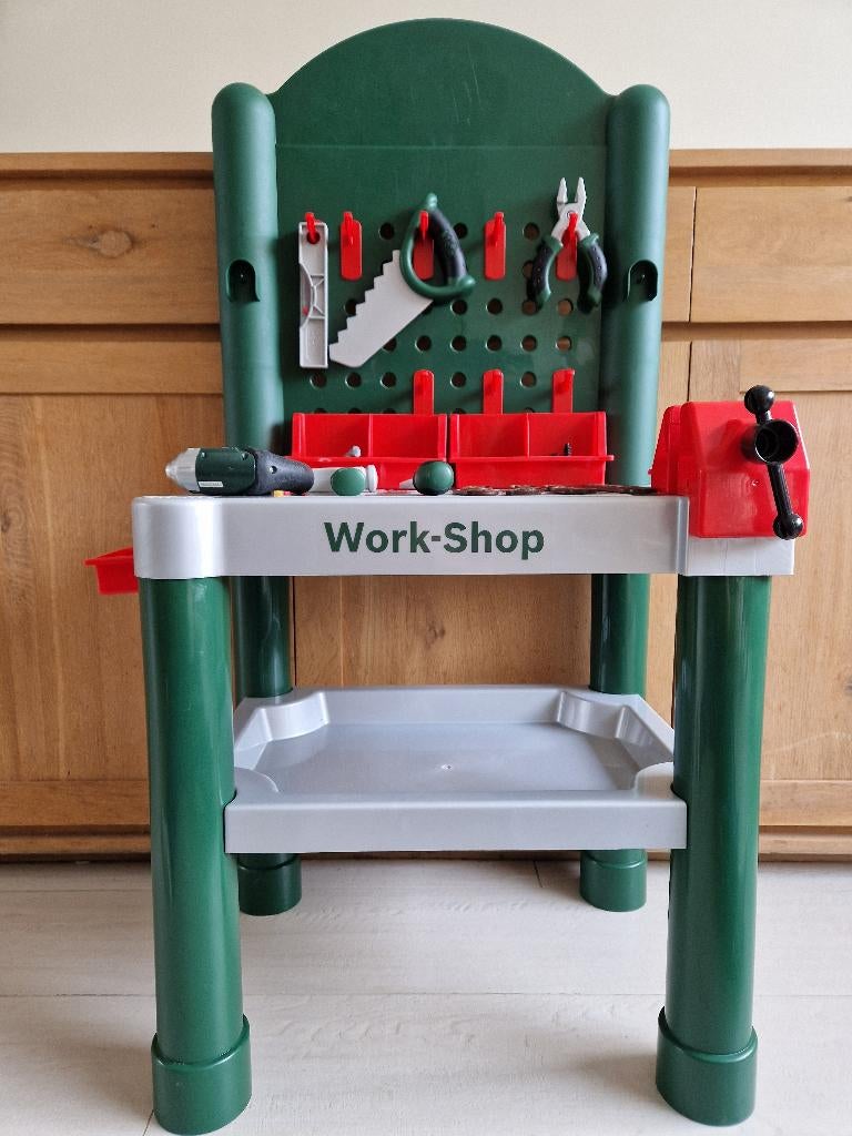 theo klein werkbank heel veel accessoires, Ophalen, Zo goed als nieuw