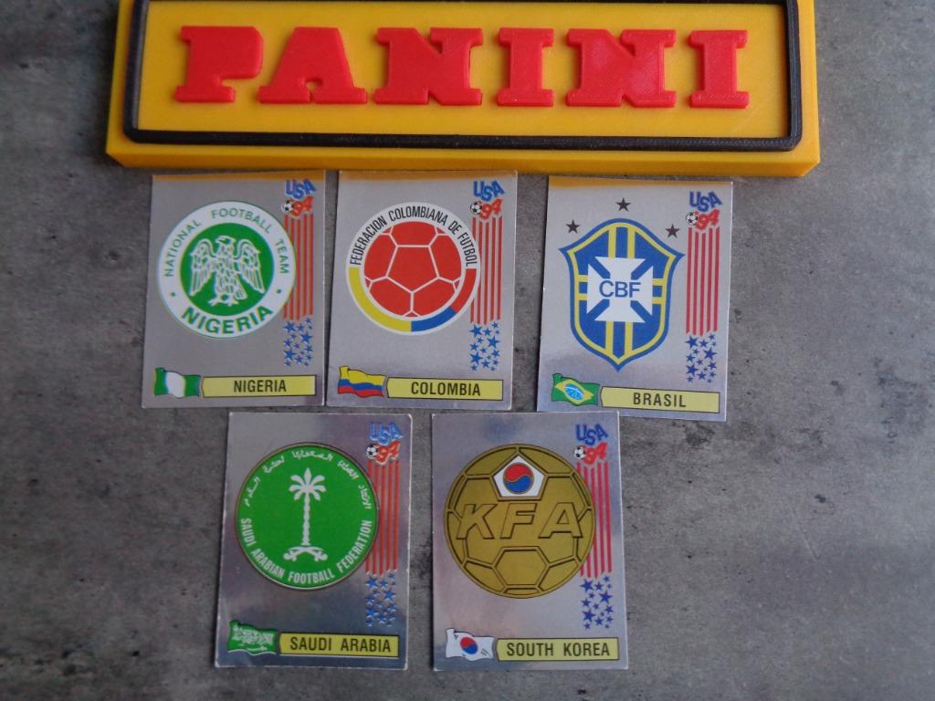 AUTOCOLLANTS DE FOOTBALL PANINI COUPE DU MONDE 94 EMBLÈMES D, Enlèvement ou Envoi