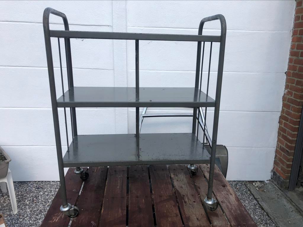 desserte industrielle vintage meuble de bureau, Maison & Meubles, Enlèvement, Utilisé