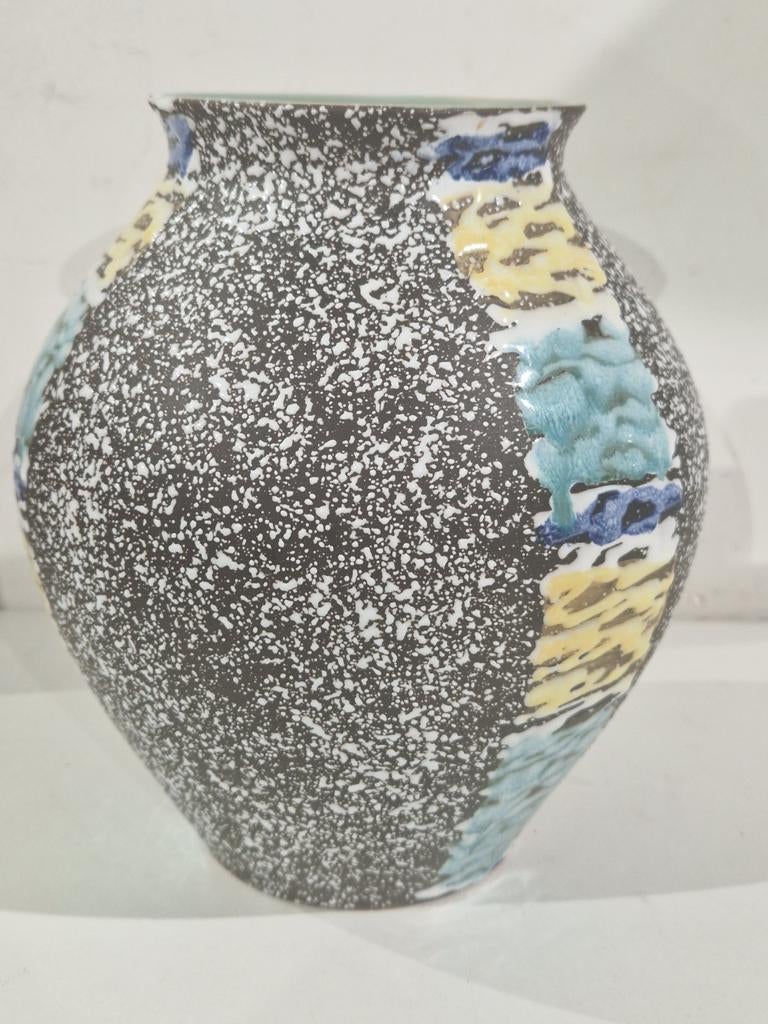 Retro vintage vaas , jaren 50 60 , keramiek ,  w. Germany, Antiek en Kunst, Ophalen of Verzenden