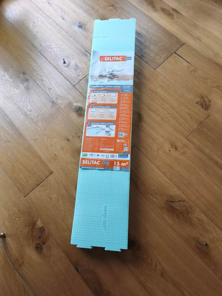 Sous couche parquet Selitac 5m2, Enlèvement
