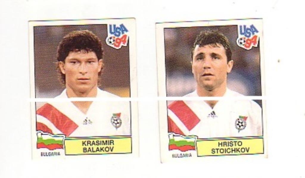 Panini USA '94/Balakov et Stoichkov (Bulgarie), Envoi, Comme neuf, Affiche, Image ou Autocollant