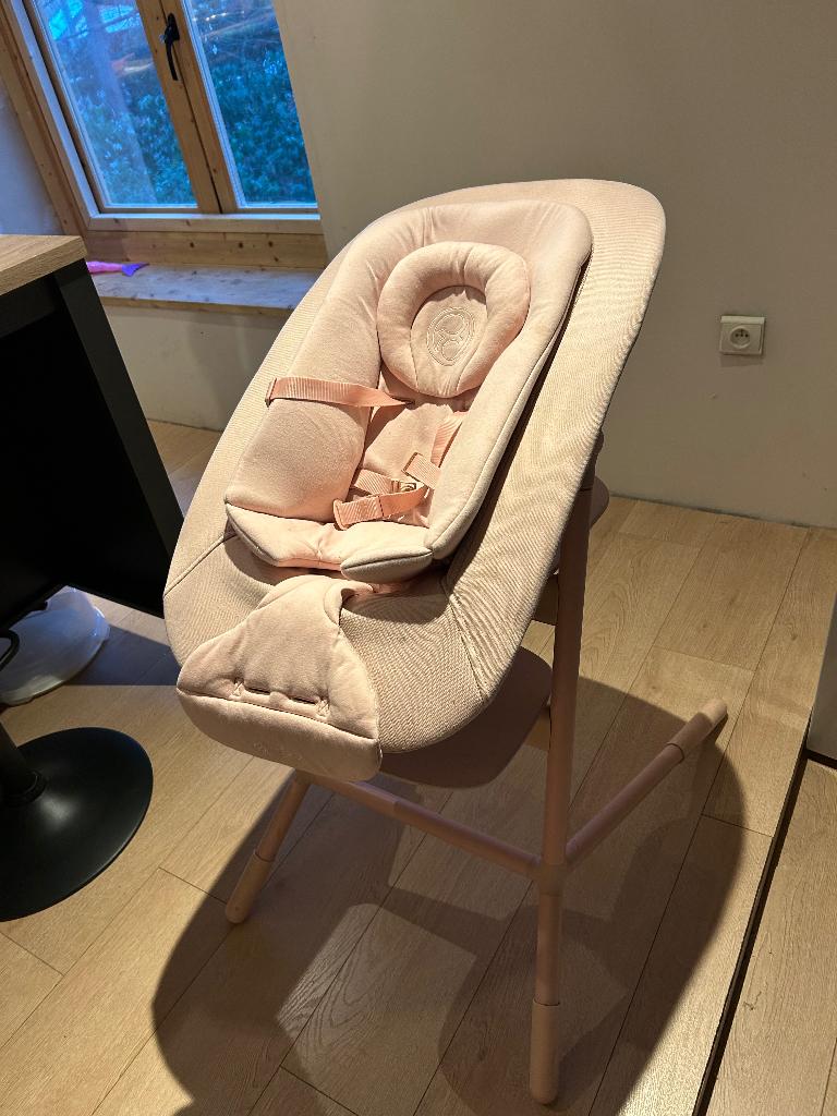 Cybex Lemo bouncer + baby parts for high chair, Kinderen en Baby's, Wipstoeltjes, Schommelstoel, Ophalen, Overige merken, Verstelbaar