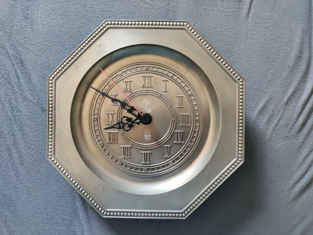 Horloge murale en étain, Enlèvement ou Envoi