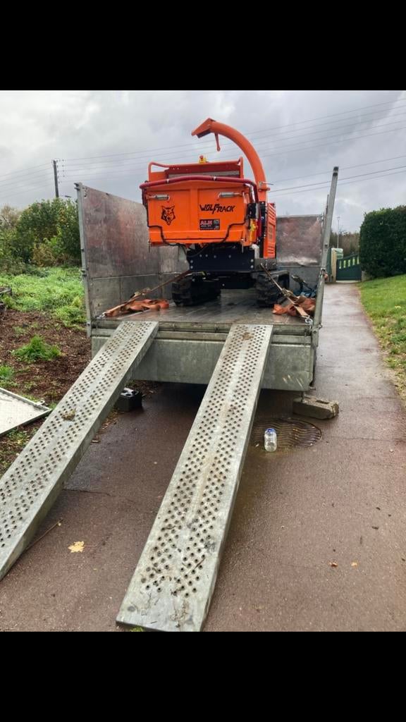 STALEN LAADBRUGGEN 2m40 3500 kg Ifor Williams, Ophalen, Zo goed als nieuw