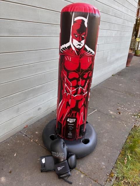 sac de boxe gonflable à pied, Collections, Jouets, Comme neuf, Enlèvement