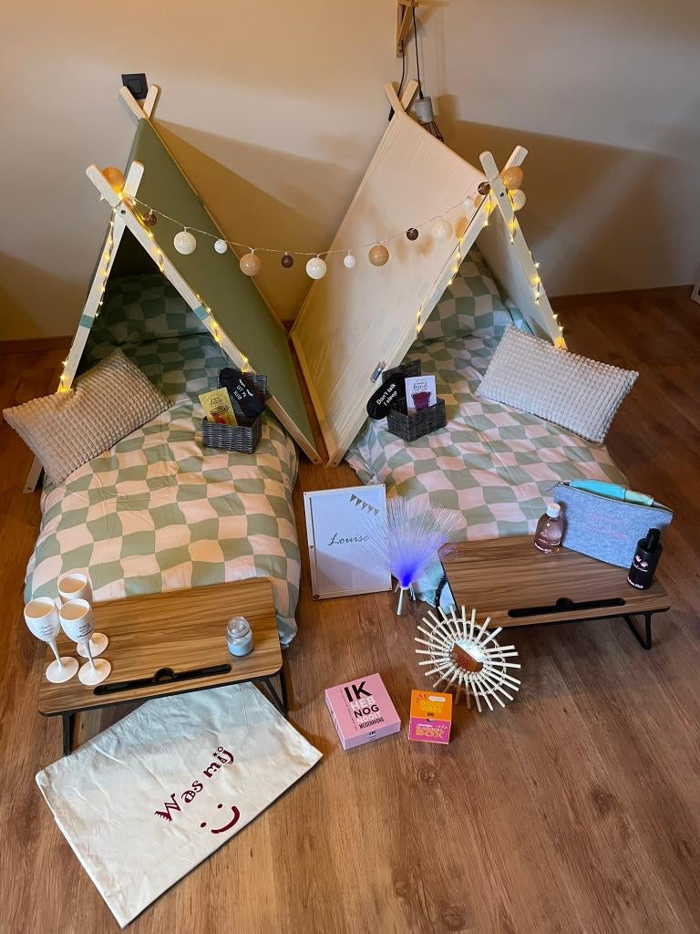 Pakket slaaptentjes / feestjes, Articles professionnels, Articles professionnels Autre, Enlèvement