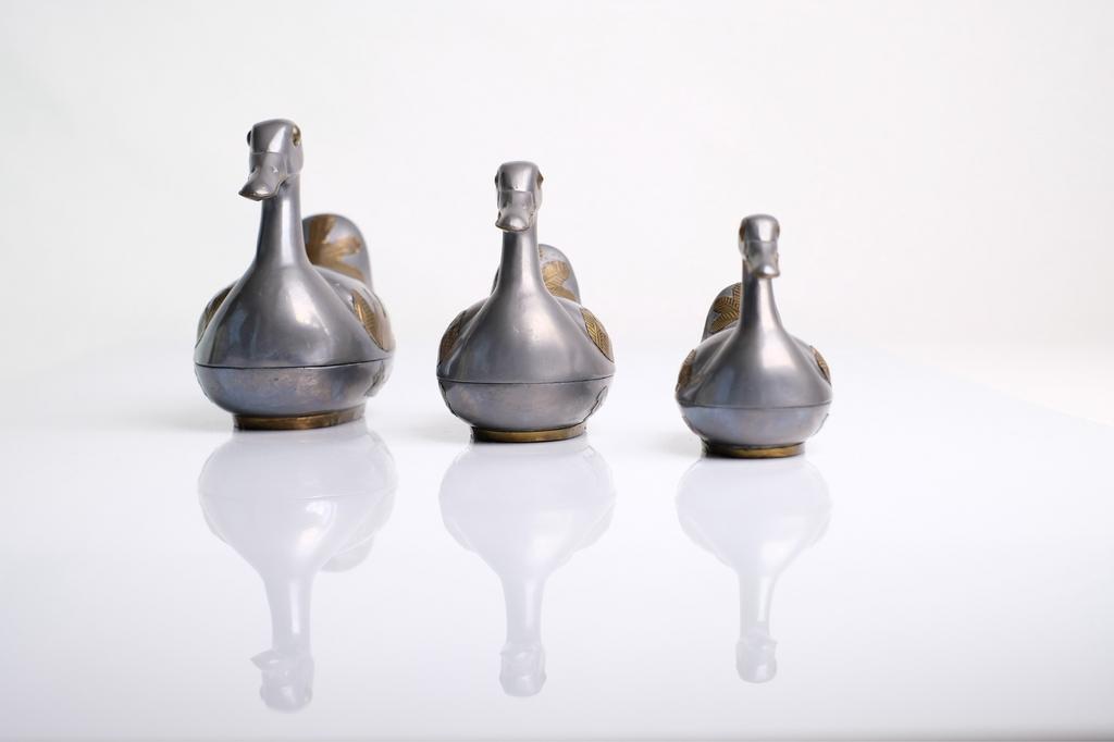 Tinnen eendjes, Antiek en Kunst, Ophalen