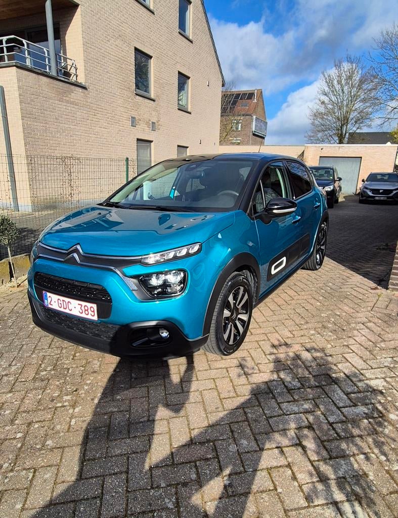 Citroen C3 1.2 2022 Purtech 40.000km Shine full-optie, Auto's, Voorwielaandrijving, Stof, Overige kleuren, Particulier