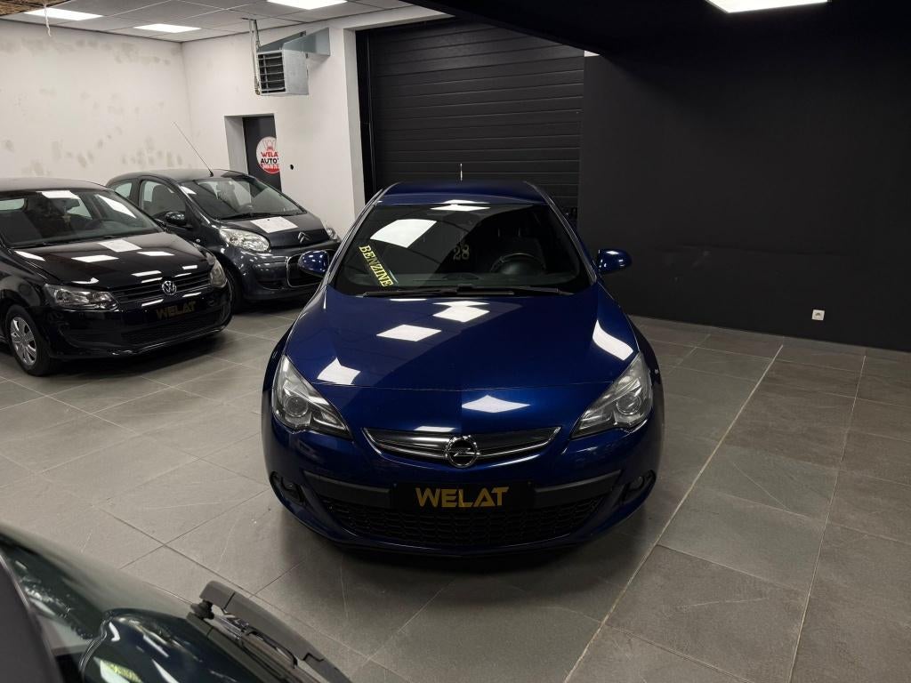 OPEL ASTRA GTC 1.4 LITER TURBO BENZINE/2014/TOP STAAT, Bluetooth, Euro 5, Zwart, Blauw