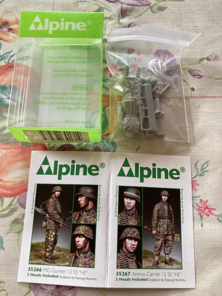 Soldat miniature waffen SS éch 1/35, Collections, Envoi, Armée de terre, Miniature ou Figurine