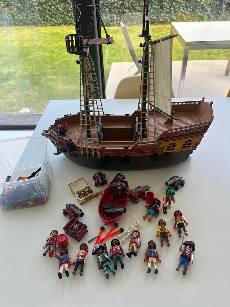 Paymobiel piratenboot met alle accessoires, Kinderen en Baby's, Ophalen, Gebruikt