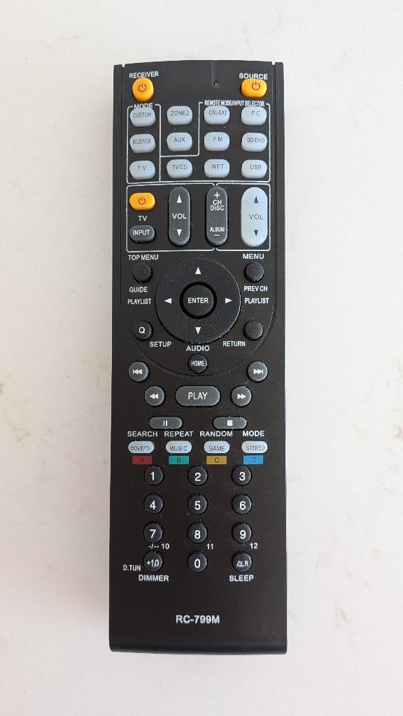 Télécommande Onkyo RC-799M, TV, Hi-fi & Vidéo, Télécommandes, Enlèvement ou Envoi, Comme neuf, Originale, Récepteur ou Amplificateur