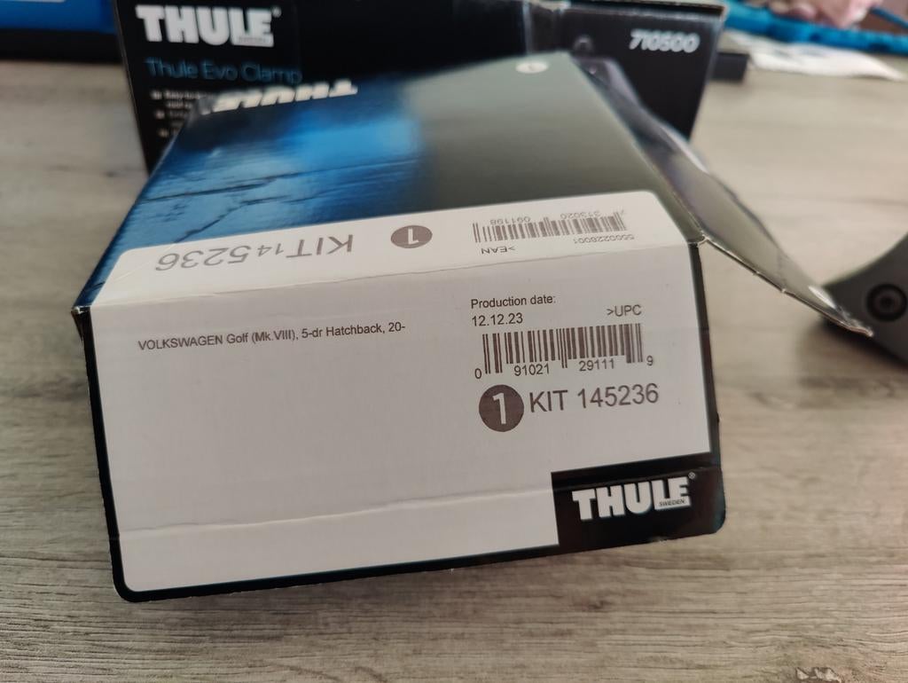 Thule kit 145236 volkswagen Golf voor dakdrager, Auto diversen, Dakdragers, Ophalen of Verzenden, Zo goed als nieuw