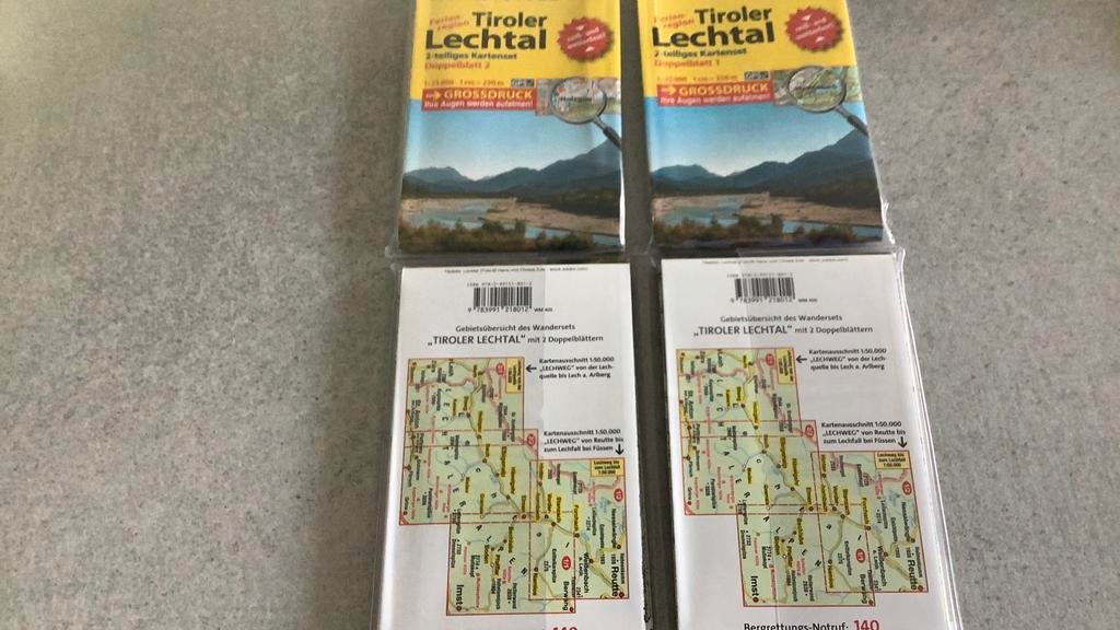 Lechtal Wandel-, fiets- en MTB kaart Mayr XL editie, Hobby & Loisirs créatifs, Enlèvement, Neuf