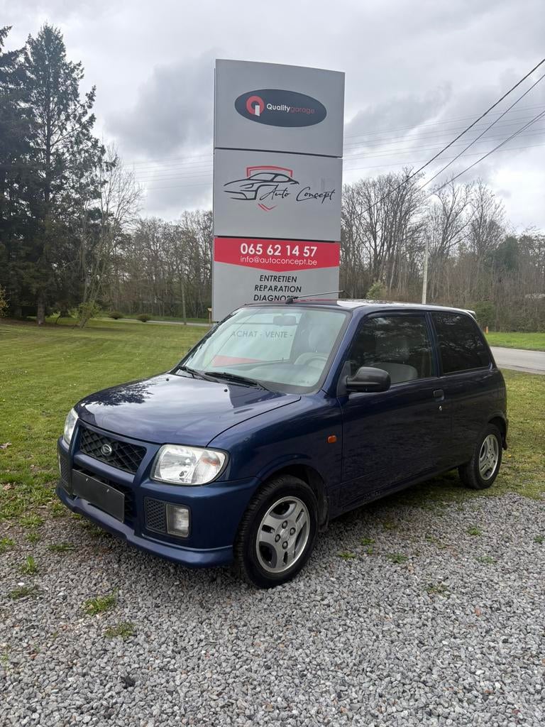 Daihatsu cuore essence 74747km reeel, Auto's, Daihatsu, 41 kW, Blauw, Cuore, Handgeschakeld