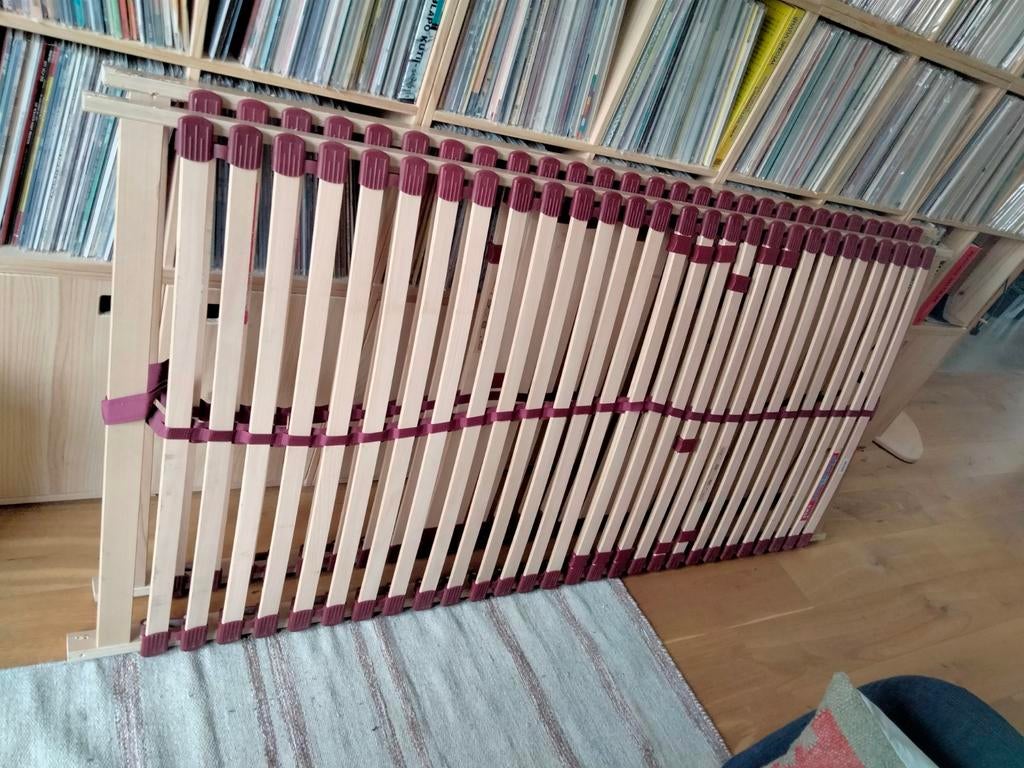 Gratis 2 lattenbodems 90/200, Ophalen, Gebruikt, 90 cm, Bedbodem