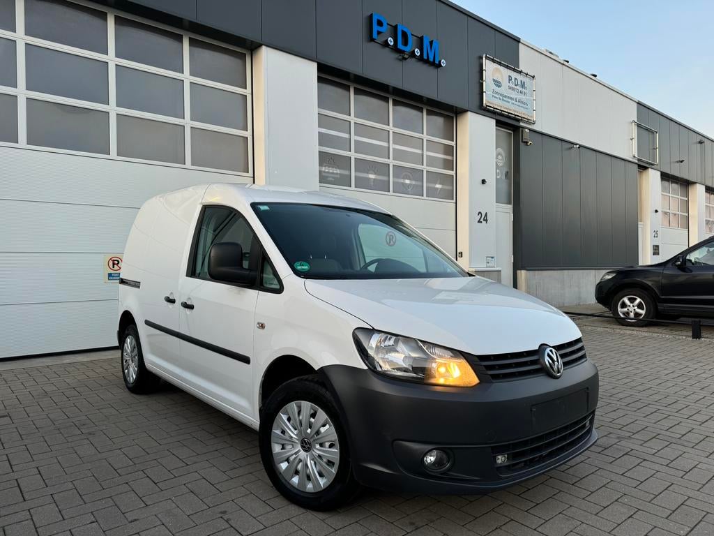 VW Caddy 1.6TDI 150.000Km Ond.Boek / 12M. Gr. / Gekeurd, Autos, Euro 5, Achat, Entreprise, Diesel