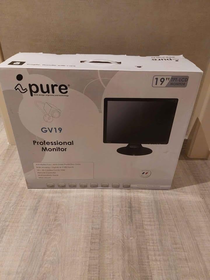 Ipure gv19 professional monitor, Computers en Software, Monitoren, Ophalen, HDMI, Ipure, Nieuw