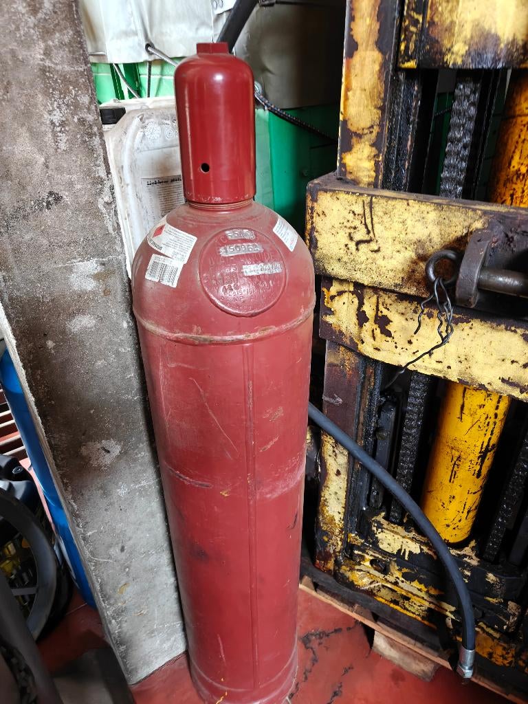 Lege zuurstof -en acetyleenflessen, Doe-het-zelf en Bouw, Gereedschap | Lasapparaten, Ophalen, Gebruikt, Overige typen