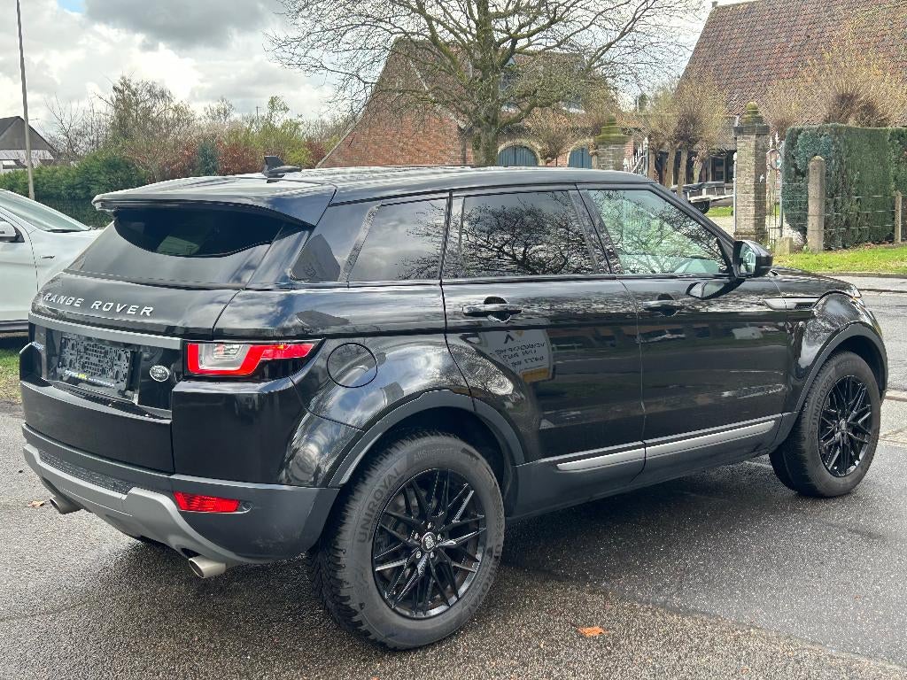 Range Rover Evoque 2.0D, 2016, 144.630km, Euro 6b, Garantie, Auto's, Land Rover, Voorwielaandrijving, 4 cilinders, Zwart, Leder