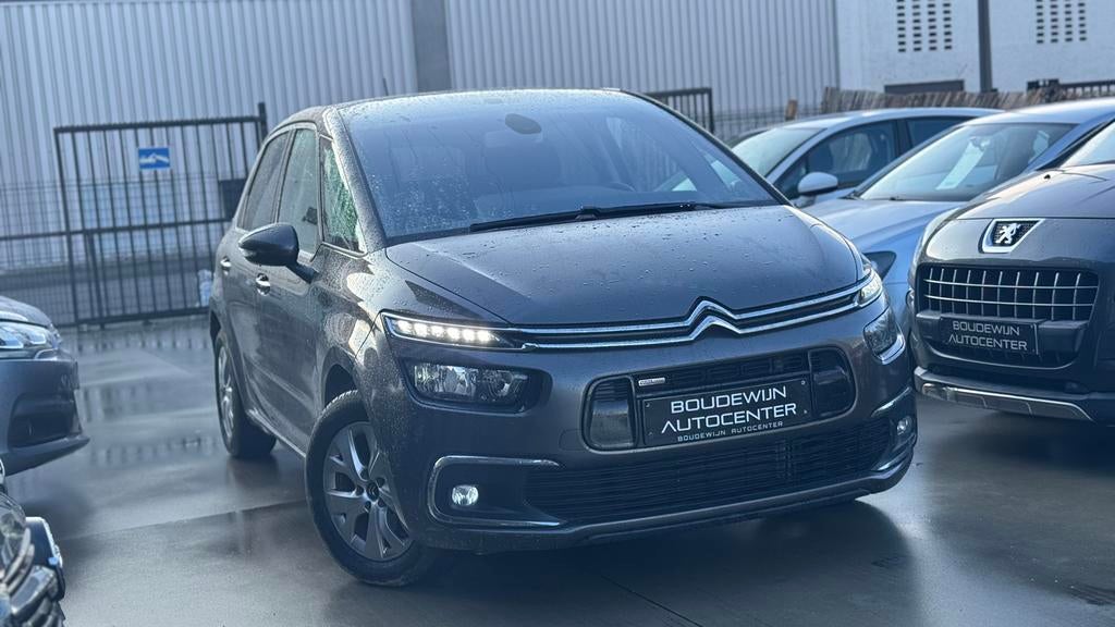 Citroën Picasso 1.2Benzine 2017 112.xxxkm Topstaat! Garantie, Stof, Zwart, Handgeschakeld, 5 deurs