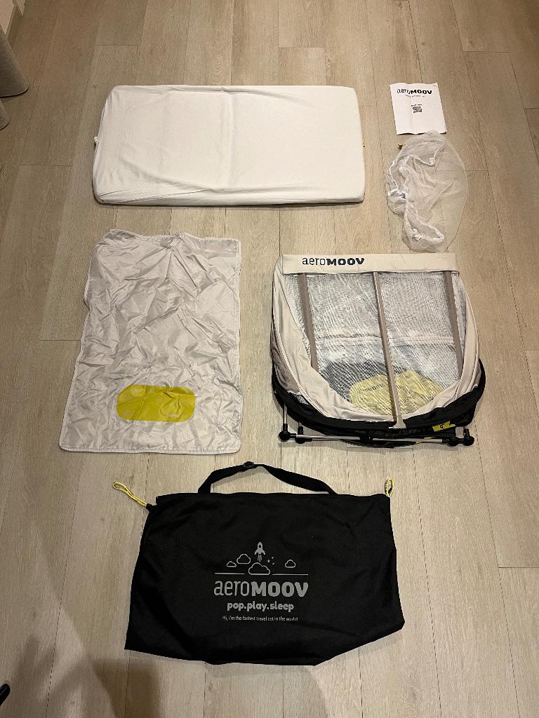 AeroMoov Reisbed Instant White Sand, Ophalen, Zo goed als nieuw, Reisbedje