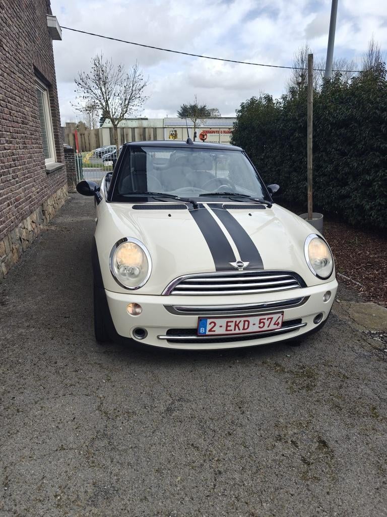 Mini Cooper Cabrio 1.6 Benzine – 90 pk – 130.800km, Autos, Mini, Achat, Cabriolet, Boîte manuelle, Beige
