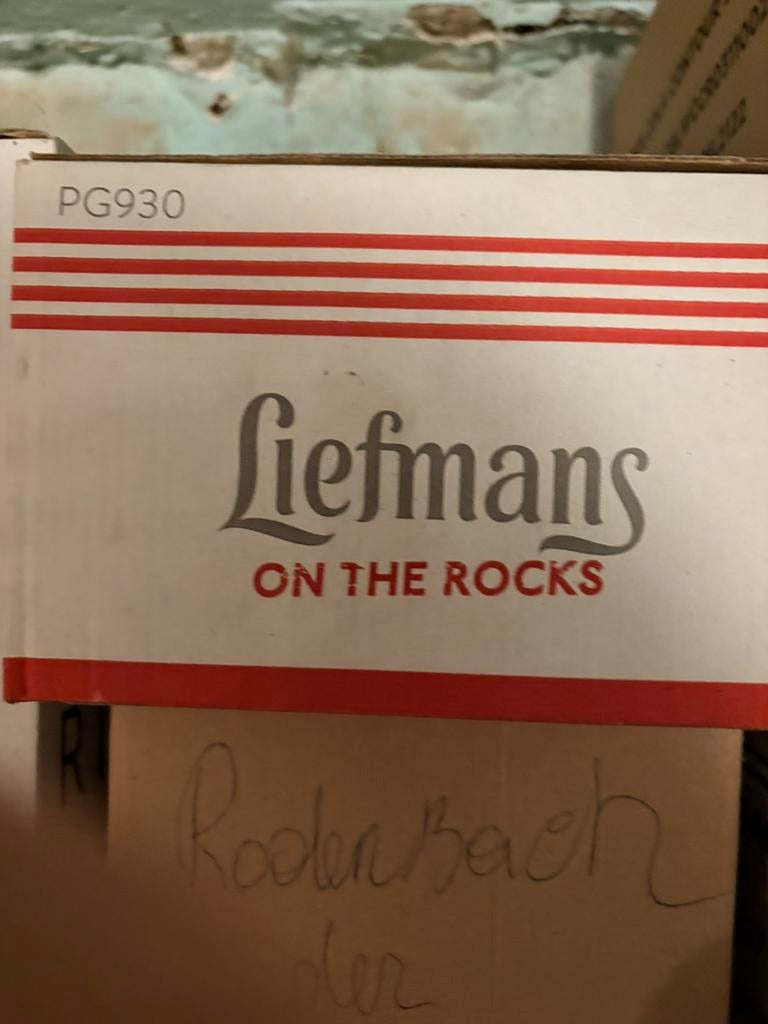 LIEFMANS ON THE ROCKS GLAZEN, Verzamelen, Ophalen, Nieuw, Bierglas