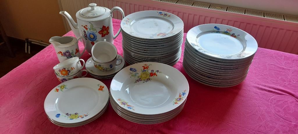 Lot service motif floral - Kahla, Enlèvement