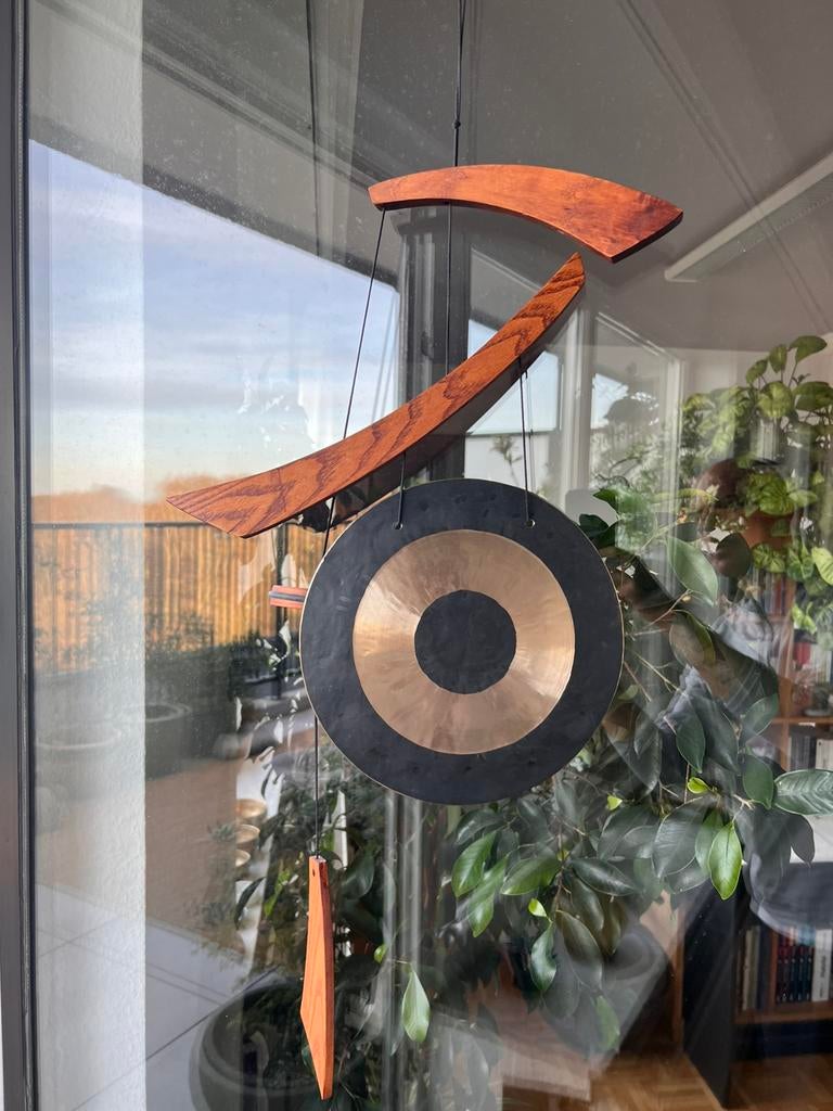 Gong de vent Woodstock Empereur – son profond et apaisant, Jardin & Terrasse, Jardin & Terrasse Autre, Comme neuf, Enlèvement