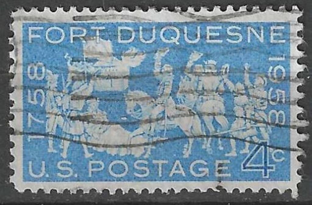USA 1958 - Yvert 656 - Verovering van Fort Duquesne (ST), Postzegels en Munten, Postzegels | Amerika, Gestempeld, Verzenden