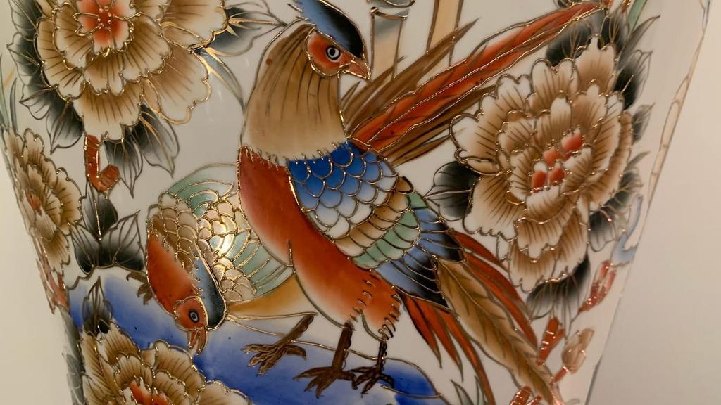 SUPER BIG 3 JARS AWESOME COBALT BLUE GILDING GOLD 24 CARATS, Ophalen