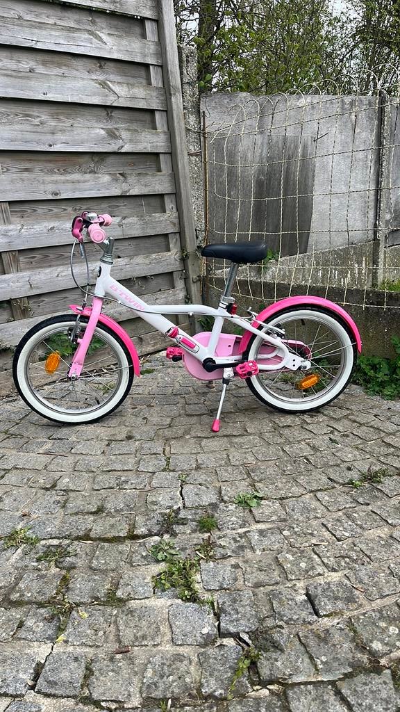 Meisjes fiets 16 inch, Enlèvement, Comme neuf, 16 pouces, Frein à main