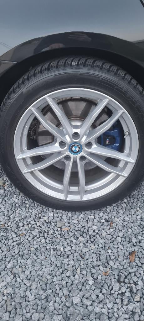Jantes + pneus hiver BMW, Autos : Pièces & Accessoires, Pneus & Jantes, Véhicule de tourisme, Enlèvement, Utilisé, Pneus hiver