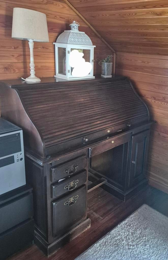 Kantoor bureau vintage, Maison & Meubles, Armoires | Secrétaires, Enlèvement