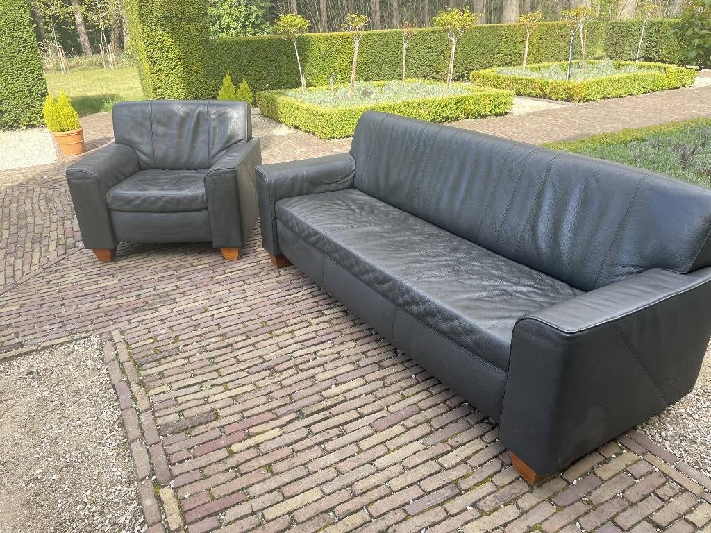 Jori lederen zetel in perfecte staat (moet dringend weg!), Huis en Inrichting, Zetels | Zetels, Ophalen, Driepersoons, 75 tot 100 cm