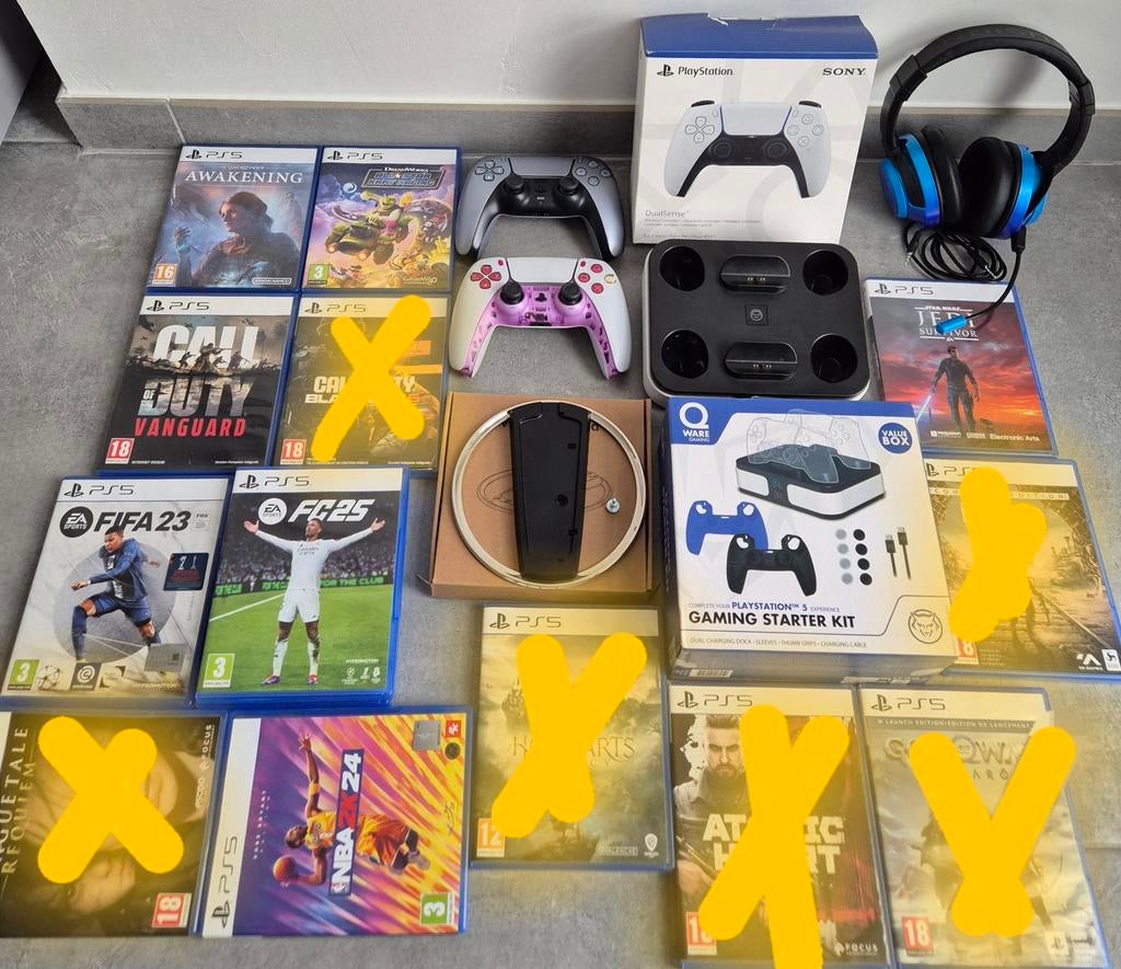 Ps5-accessoires en games in uitstekende staat, Ophalen, Zo goed als nieuw