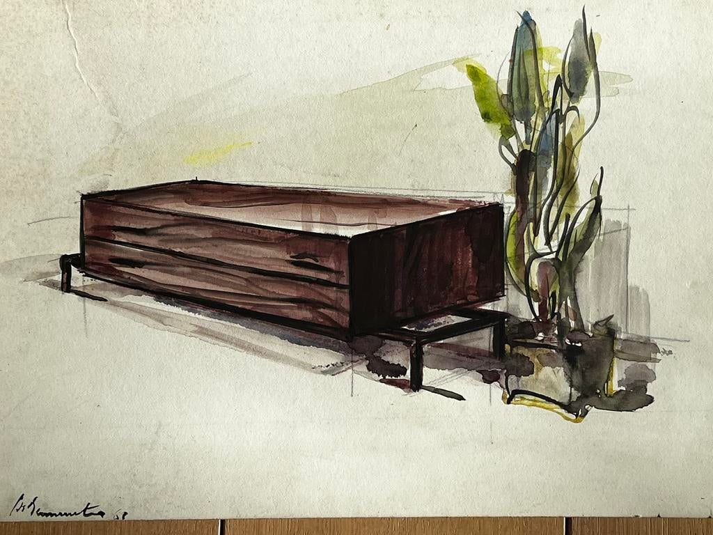 Architect ontwerp VTG design in stijl van Alfred Hendrickx, Antiquités & Art, Art | Objets design, Enlèvement ou Envoi