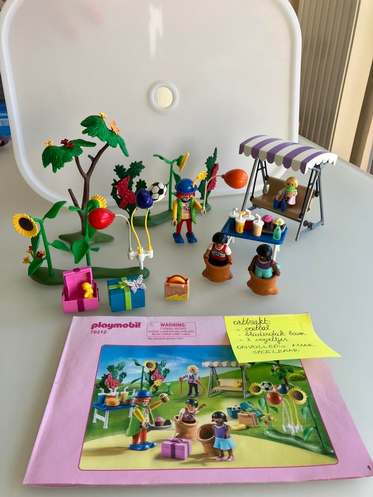 Playmobil 70212 kinderfeestje / verjaardagsfeestje, Ophalen of Verzenden, Zo goed als nieuw