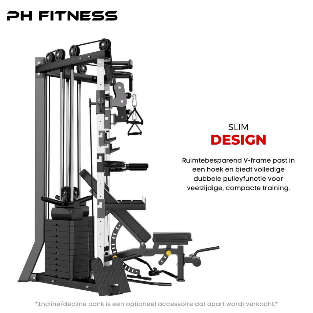 PH Fitness V-Frame Cable Crossover - 160KG Gewichtstapel, Sport en Fitness, Ophalen of Verzenden, Nieuw, Benen